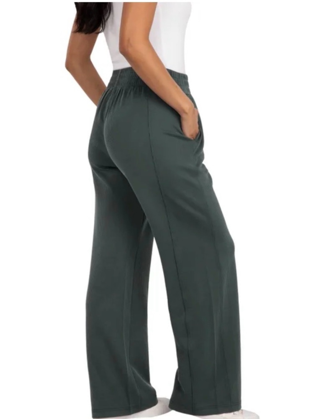 Spyder Wide-Leg Pull-On Pants in Green